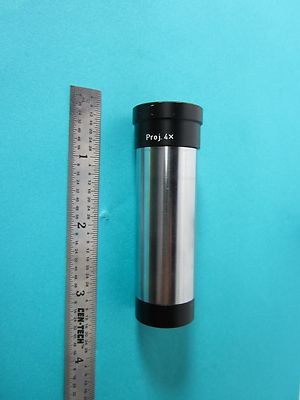 MICROSCOPE EYEPIECE LEITZ WETZLAR GERMANY PROJ 4X OPTICS BIN#E3-09