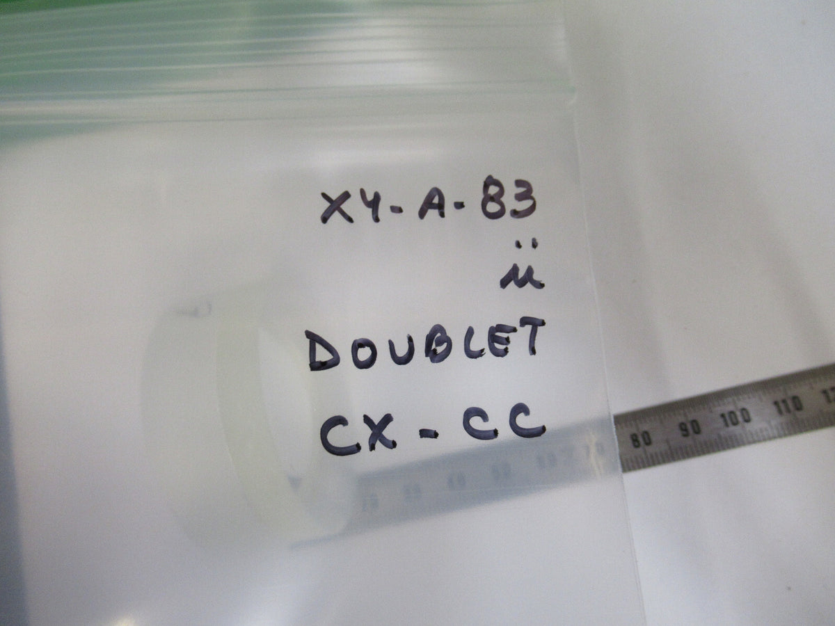 OPTICAL BK7 THICK DOUBLET LENS CONCEX CONCAVE LASER OPTICS AS PICTURED X4-A-83