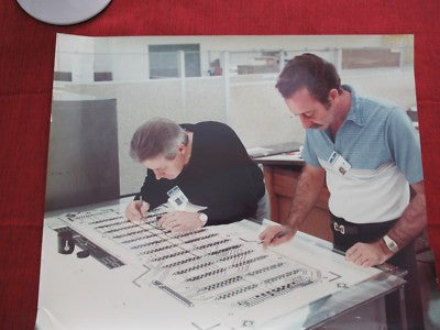 LARGE COLLECTABLE NORTHROP GRUMMAN ENGINEERS 1980's VINTAGE PHOTOGRAPH &BLI