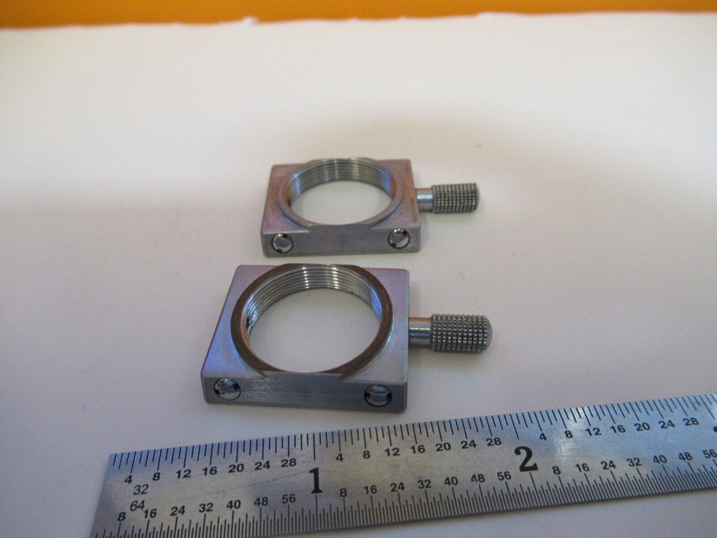 REICHERT AUSTRIA OBJECTIVE HOLDERS MICROSCOPE PART OPTICS AS PICTURED &A7-A-73