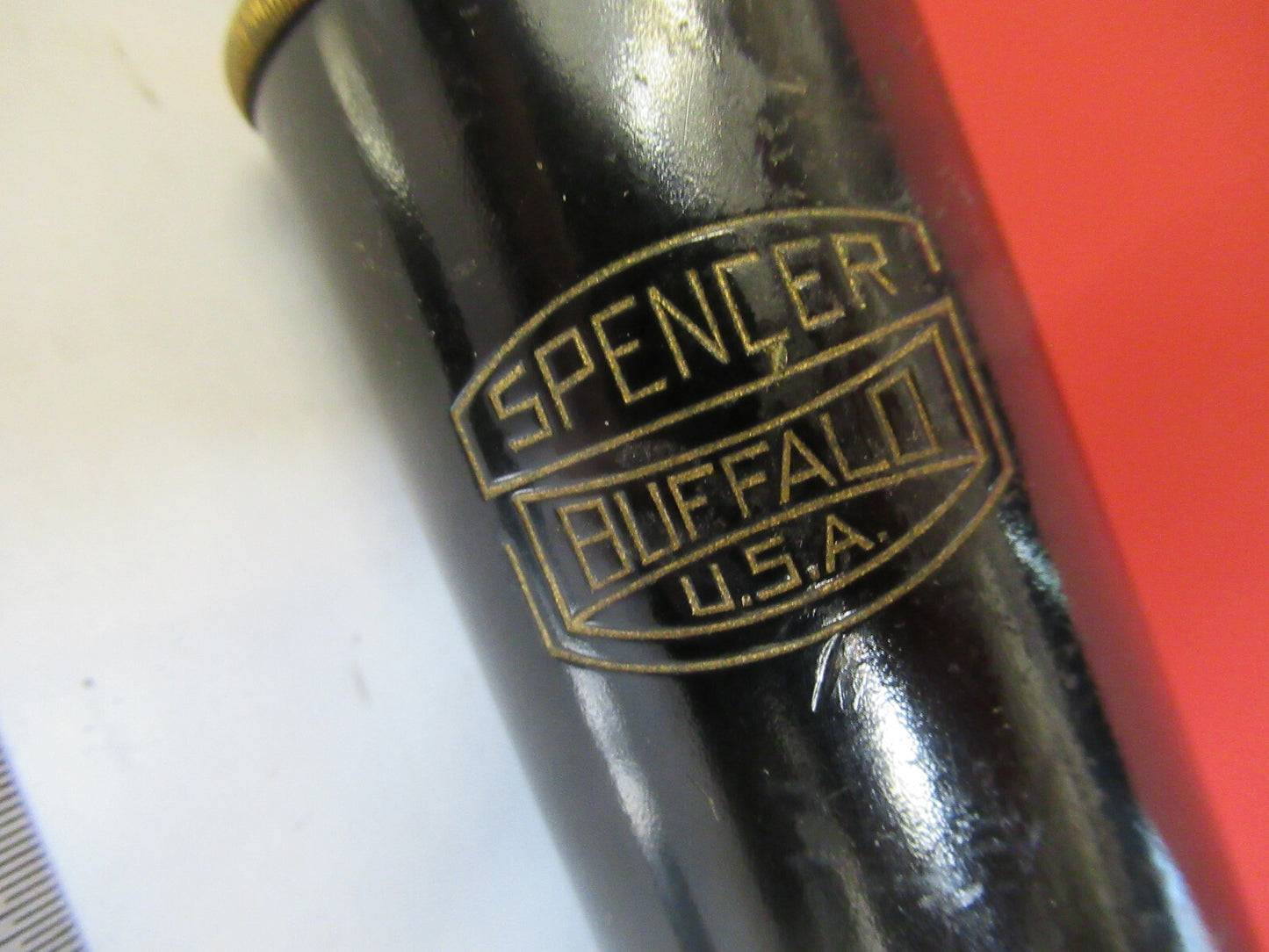 Antique Spencer Lens Co. Buffalo Tubus + Nosepiece Microscope Part