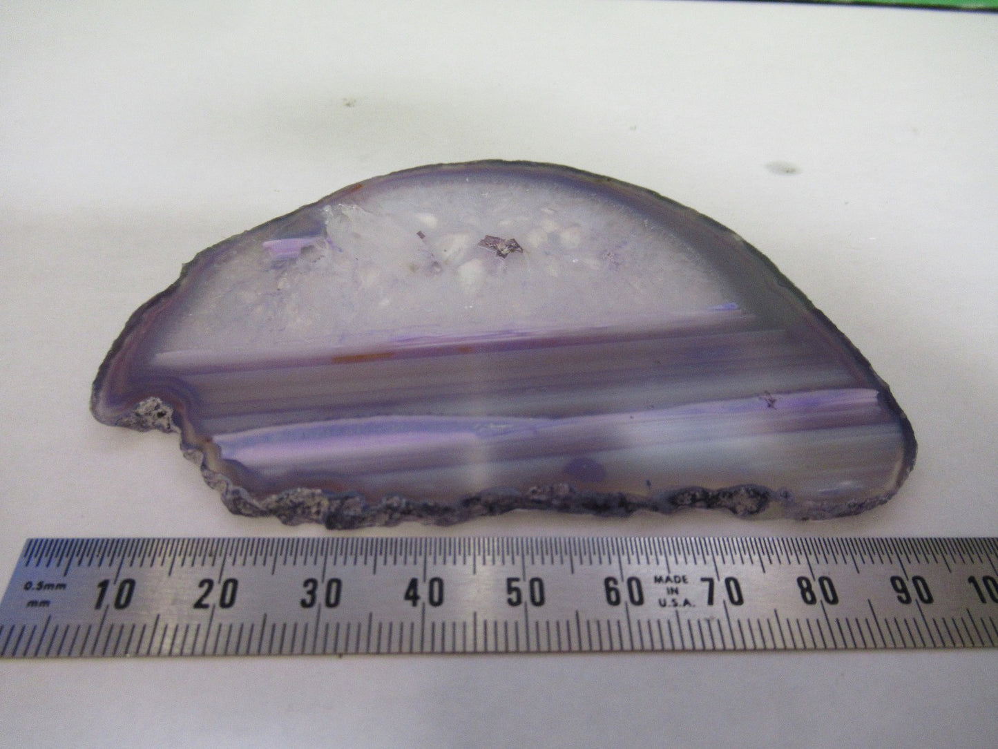 AMAZING AGATE SLICE MINERAL SAMPLE BEAUTIFUL SPECIMEN AS PICTURED T7-FD-84