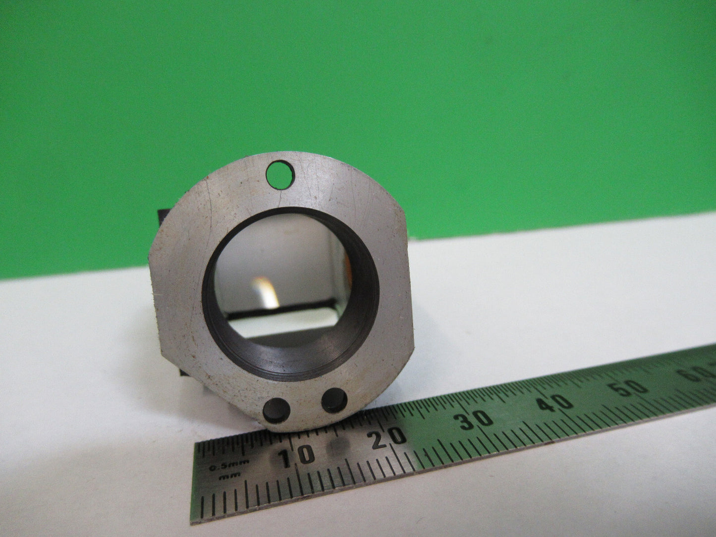 ANTIQUE BAUSCH LOMB OPTICS GLASS PRISM MICROSCOPE PART AS PICTURED #G5-A-110