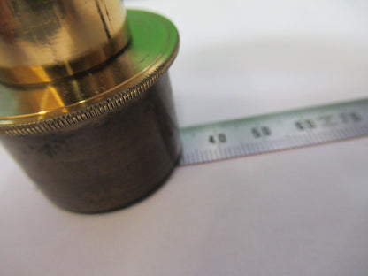 ANTIQUE BRASS OCULAR EYEPIECE LENS COLLINS LONDON UK MICROSCOPE PART X3-B-13