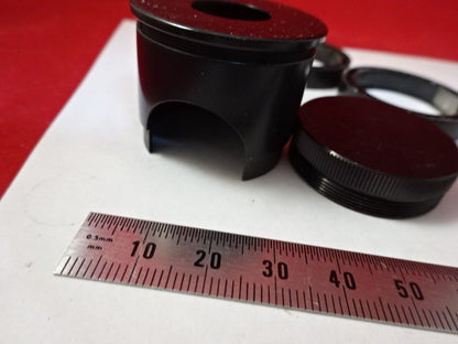 Lot 6 Ea Microscope Parts Assorted Mounts Optics AS IS