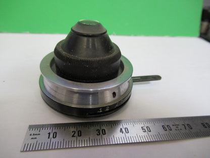 SPENCER AO ANTIQUE CONDENSER +IRIS OPTICS MICROSCOPE PART AS PICTURED 80-B-16