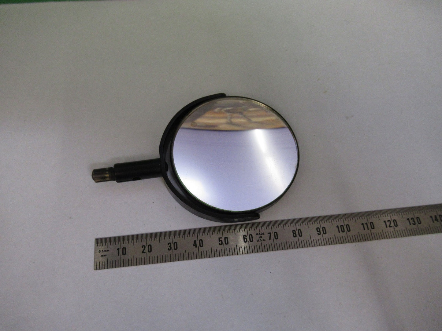ANTIQUE BAUSCH LOMB MIRROR ASSEMBLY OPTICS MICROSCOPE PART AS PICTURED  V3-A-52