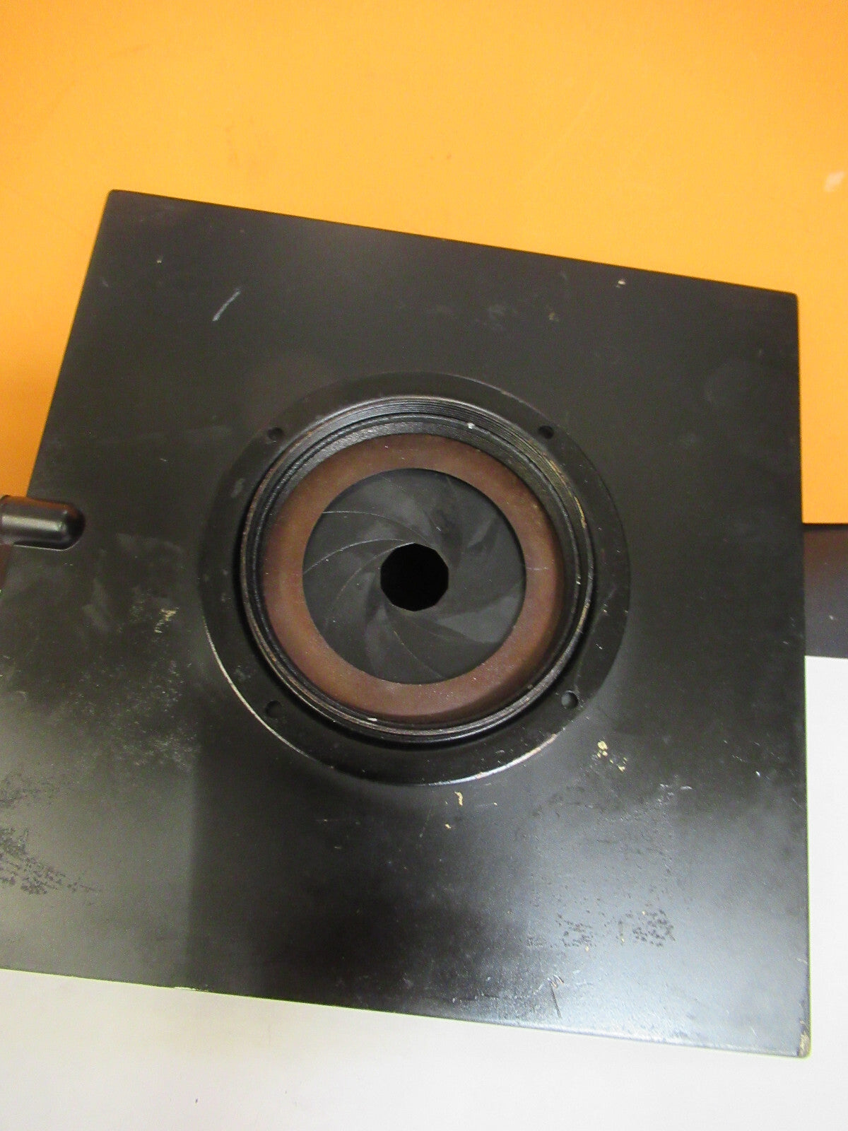 HUGE MOUNTED GAERTNER DIAPHRAGM IRIS LASER OPTICS OPTICAL AS PICTURED Y3-A-08