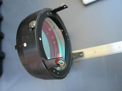 OPTICAL LENS COATED OR MIRROR FILTER LASER OPTICS #14 MOUNTED