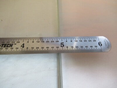 GLASS STAGE [dirty] PLATE SPECIMEN MICROSCOPE PART AS PICTURED &A3-B-10