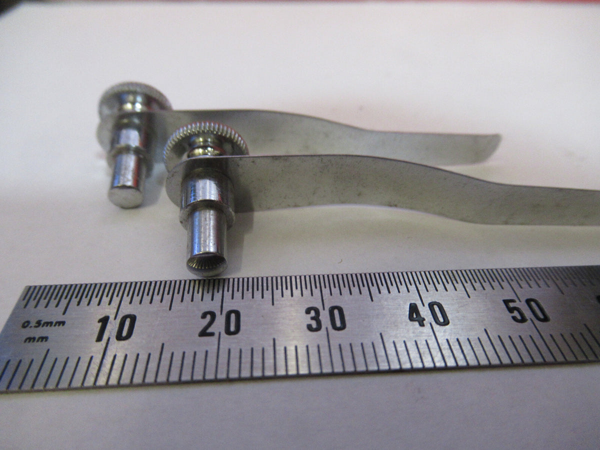 Vintage Pair Clips Spencer Lens Co. American Optical Co. Stage Microscope Part