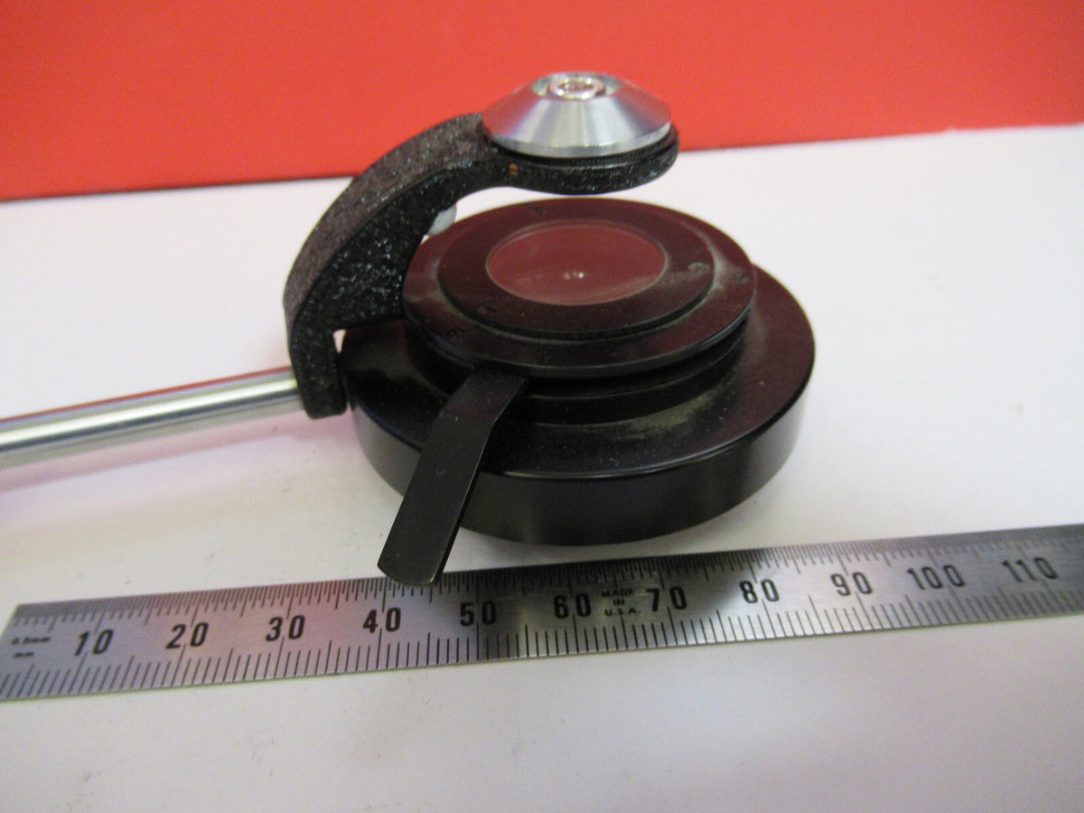CARL ZEISS GERMANY MOUNTED CONDENSER IRIS MICROSCOPE PART AS PICTURED Q2-88