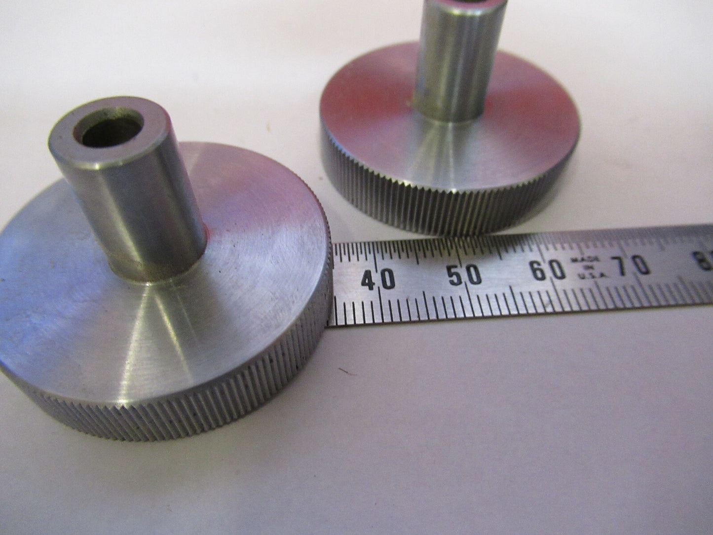 BAUSCH LOMB PAIR KNOBS ANTIQUE MICROSCOPE PART AS PICTURED #X3-B-85