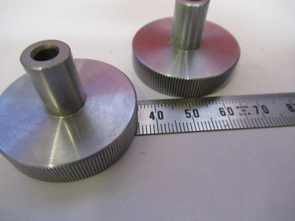 BAUSCH LOMB PAIR KNOBS ANTIQUE MICROSCOPE PART AS PICTURED #X3-B-85