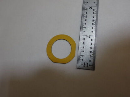 BLANK PIEZOELECTRIC QUARTZ CRYSTAL X-CUT GOLD PLATED PIEZO SENSOR AS IS #AL-17