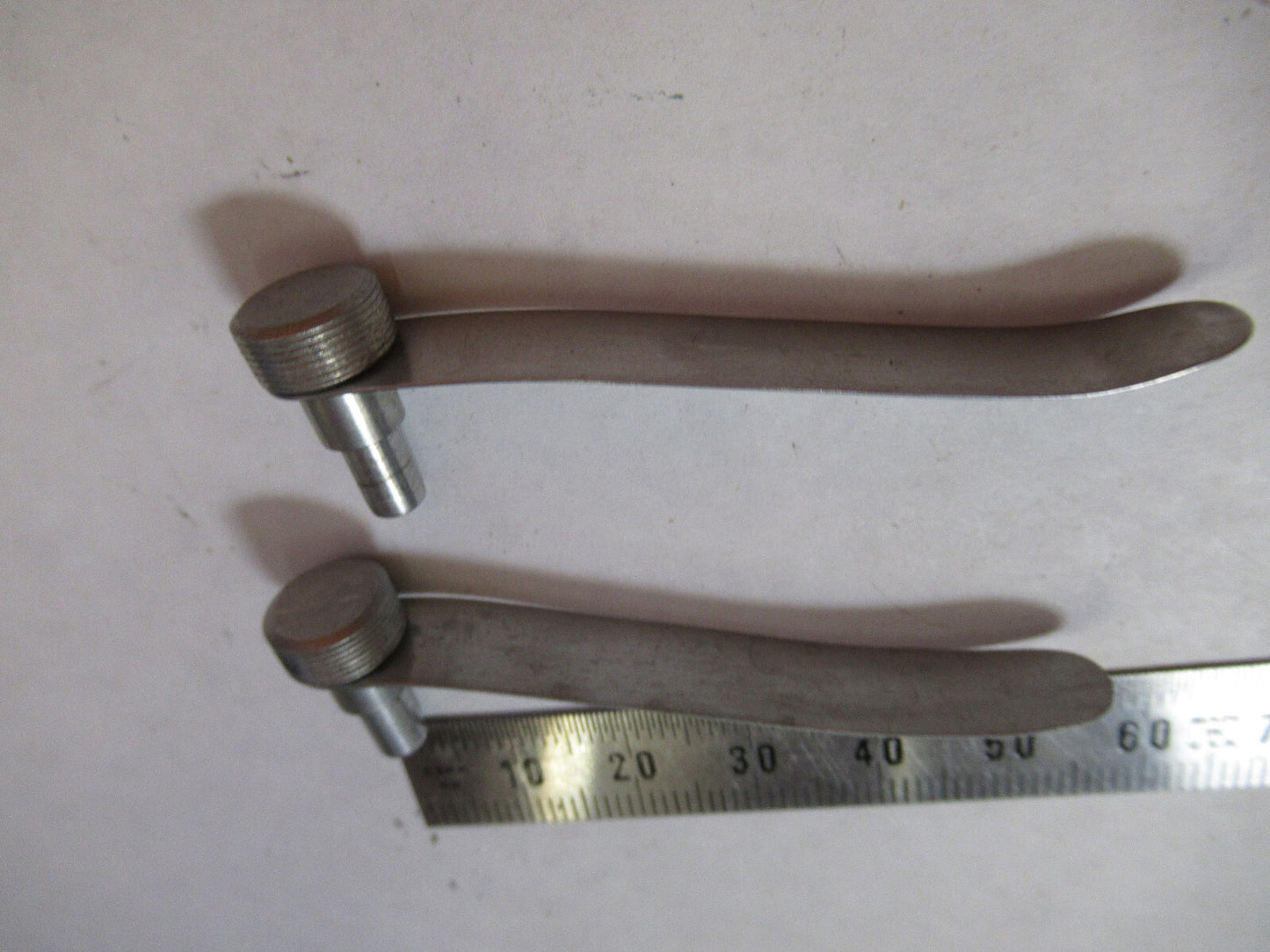 ANTIQUE BAUSCH LOMB PAIR CLIPS AMERICAN OPTICS MICROSCOPE AS PICTURED X6-A-08
