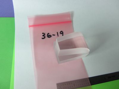 OPTISCHES PRISMASTÜCK KONVEX ?? + BESCHICHTUNG VON LASEROPTIKEN WIE ABGEBILDET BIN#36-19