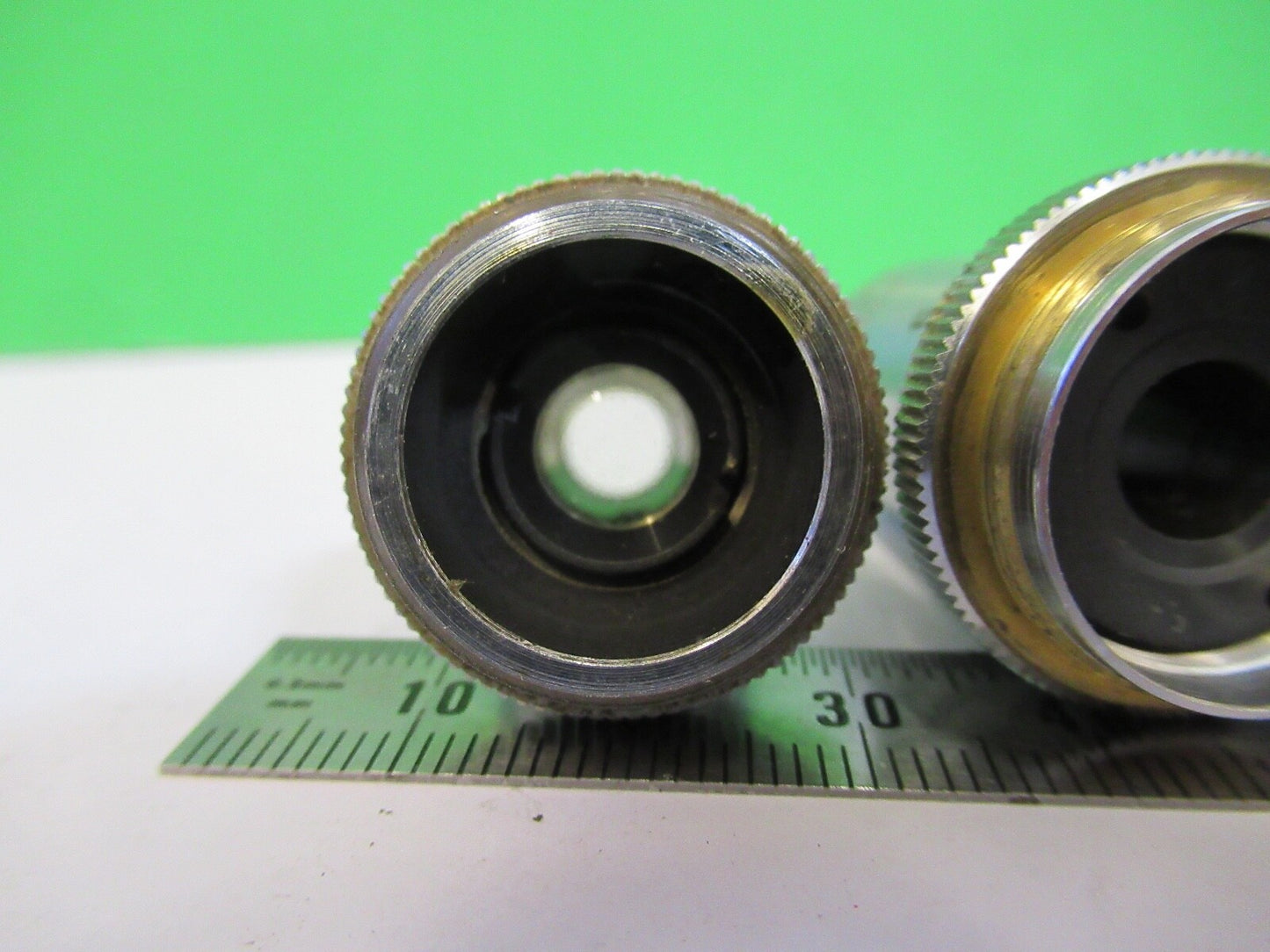 LOT OBJECTIVES UCLA BAUSCH LOMB SPENCER MICROSCOPE PART AS PICTURED Q7-B-40