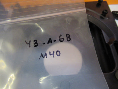 WILD HEERBRUGG SWISS M40 STAGE TABLE INVERTE MICROSCOPE PART AS PICTURED Y3-A-68
