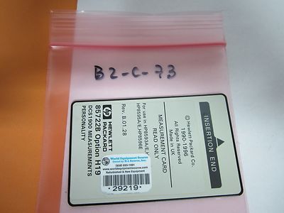 HP MEMORY CARD 85722B DCS1900 PCMCIA BYTES SRAM  BIN#B2-C-73