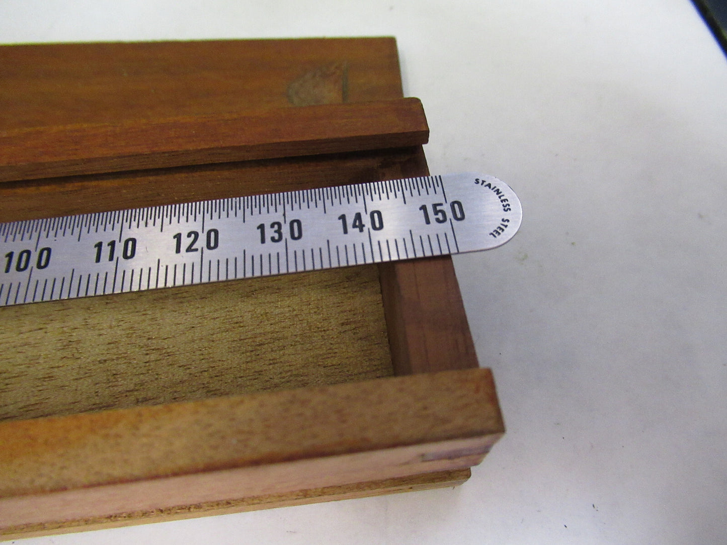 ANTIQUE ERNST LEITZ MINI WOOD BOX DRAWER MICROSCOPE PART AS PICTURED  X2-A-99