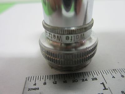 MICROSCOPE PART OBJECTIVE WOLFE WETZLAR GERMANY 10X OPTICS AS IS BIN#Q8-65