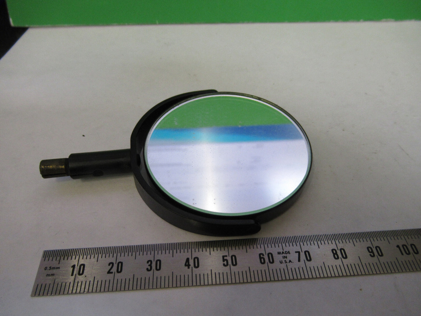 ANTIQUE BAUSCH LOMB MIRROR ASSEMBLY OPTICS MICROSCOPE PART AS PICTURED X2-A-19