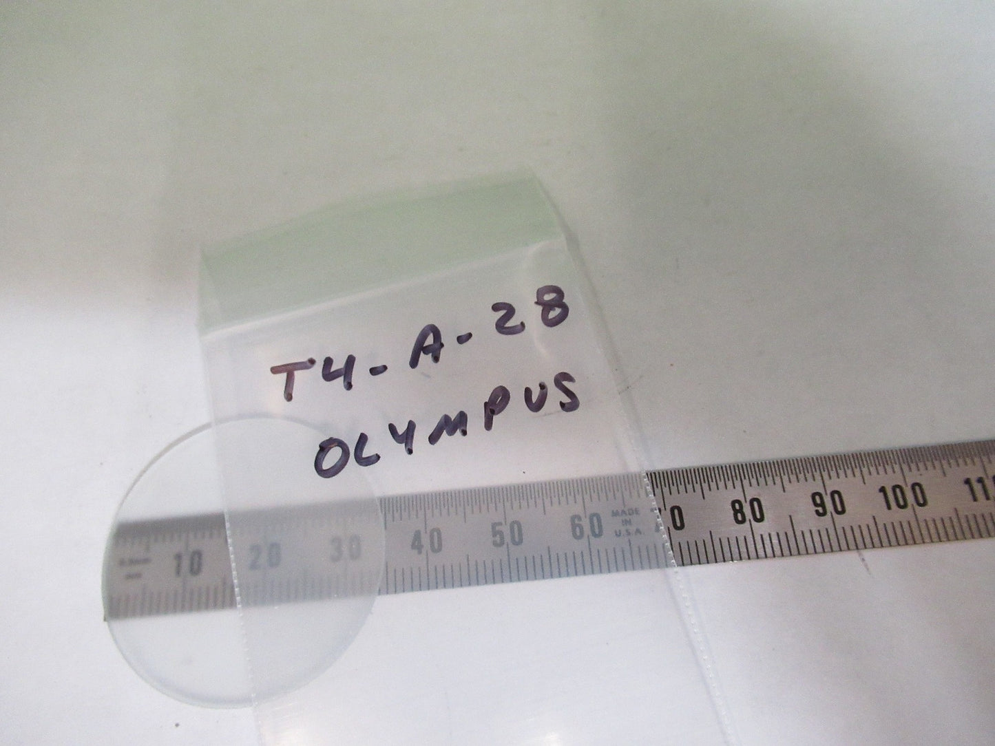 OLYMPUS JAPAN DIFFUSER FILTER LENS OPTICS MICROSCOPE PART AS PICTURED T4-A-28