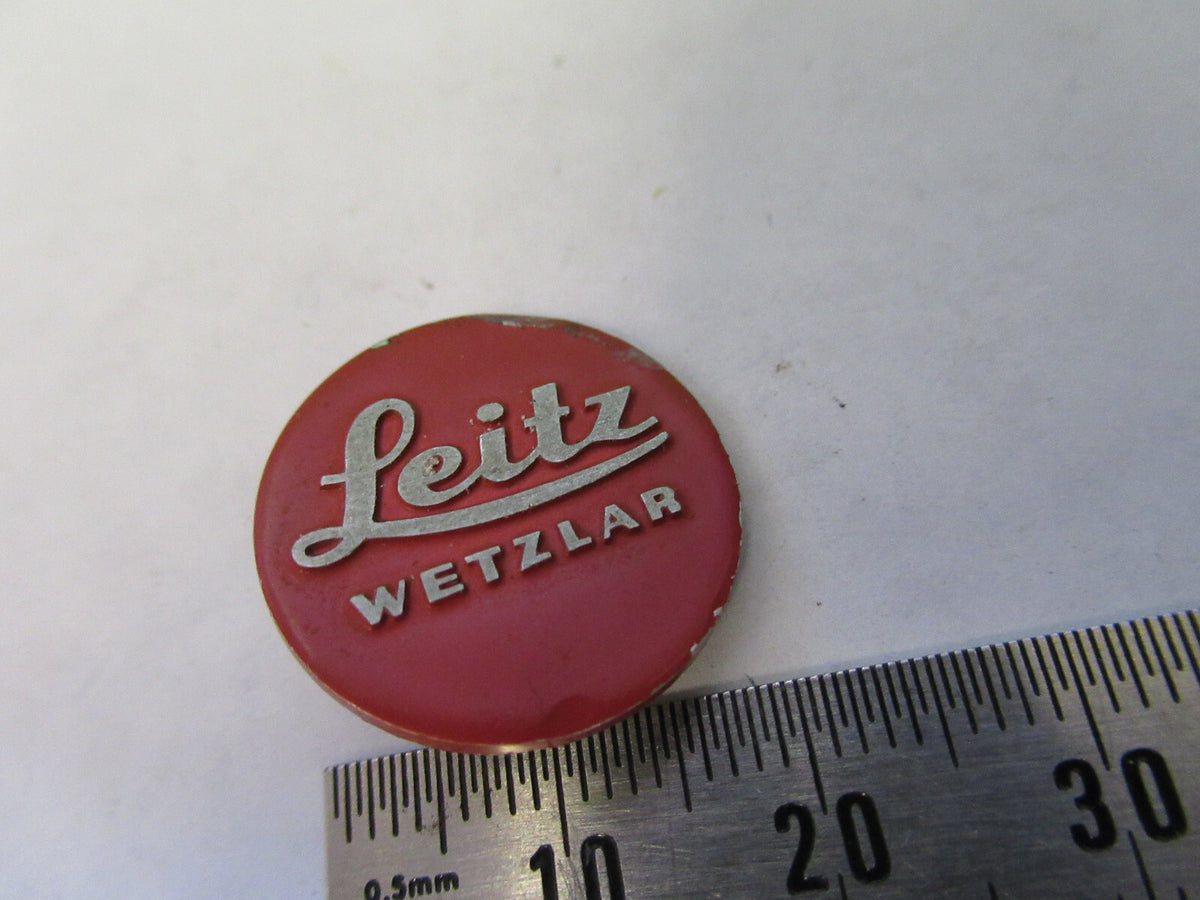 Ernst Leitz Wetzlar Germany Aluminum Logo Microscope Part