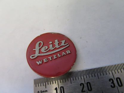 Ernst Leitz Wetzlar Germany Aluminum Logo Microscope Part