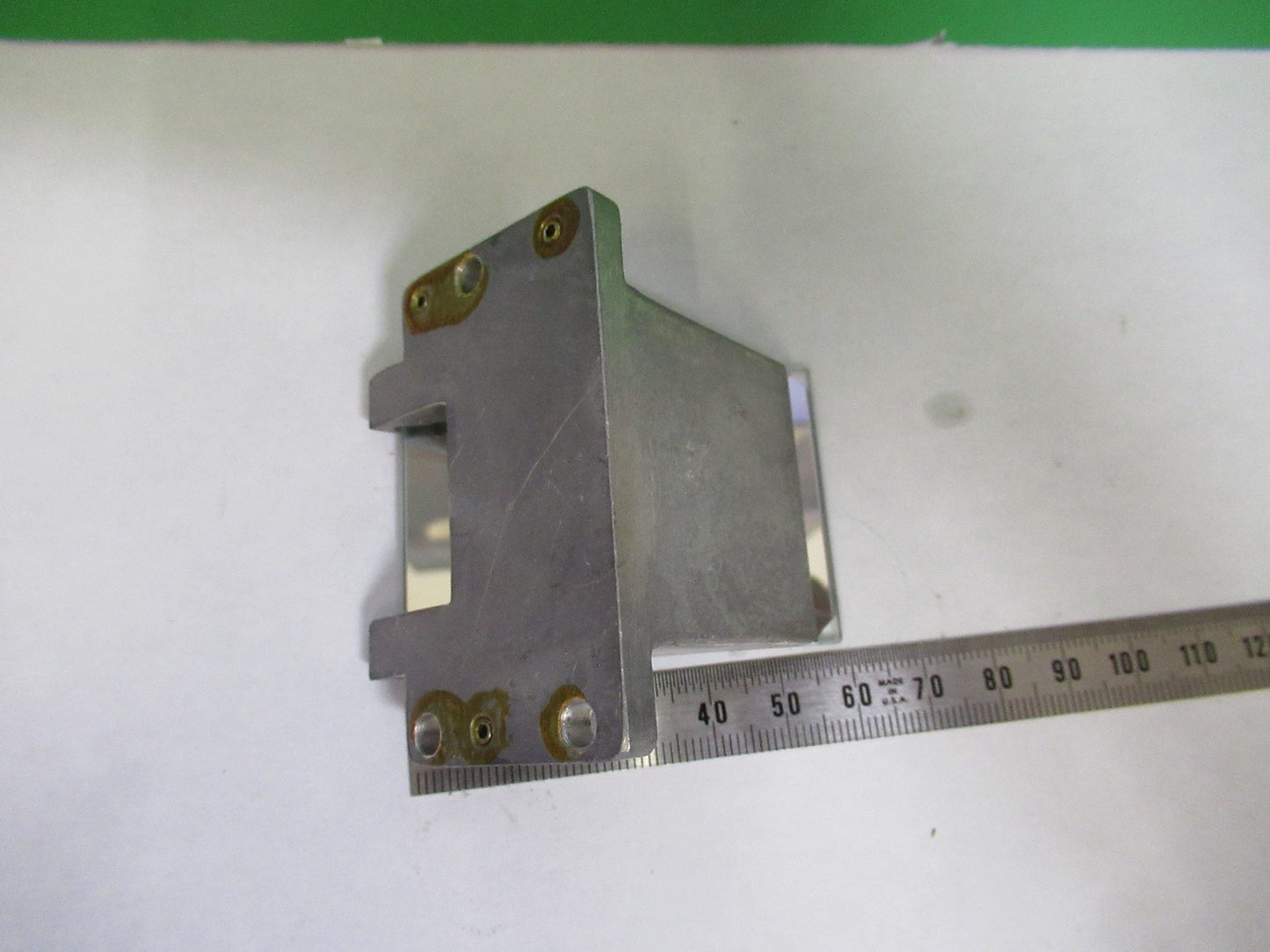 OLYMPUS JAPAN MIRROR ASSEMBLY FLAT MICROSCOPE PART AS PICTURED W3-C-45