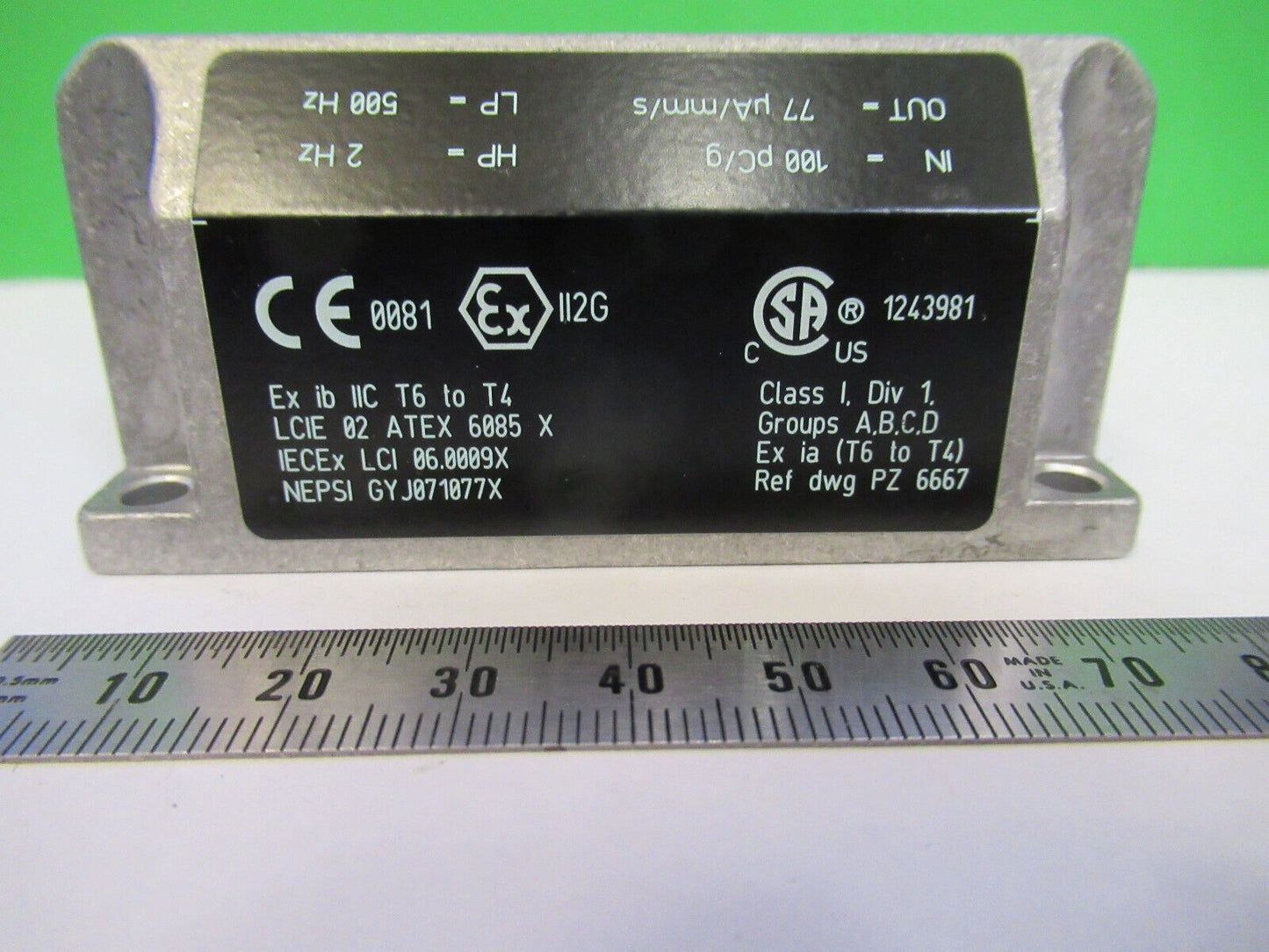 MEGGITT VIBRO-METER IPC704 244-704-000-042 AMP MODULE for ACCEL 5-B-17
