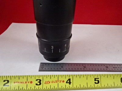 MICROSCOPE PART INSPECTION TUBUS + MAGNIFICATION LENS OPTICS AS IS #Q8-A-06
