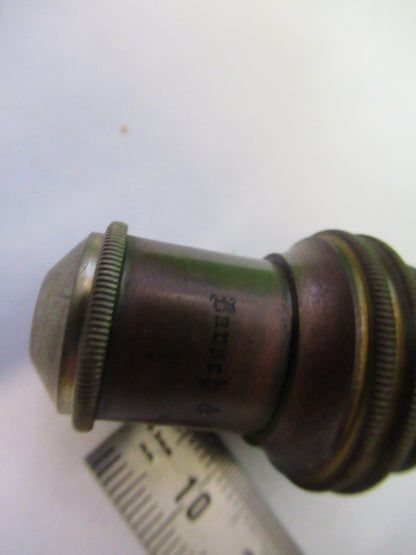 ANTIQUE BAUSCH LOMB BRASS OBJECTIVE 16mm MICROSCOPE PART AS PICTURED S1-B-21