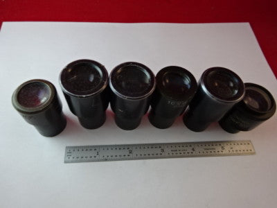 Lot Eyepieces Optical American Optical Co. Bl Microscope Part Optics AS IS