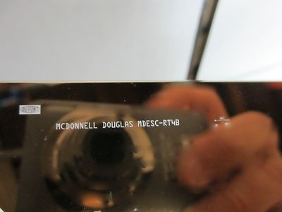 VINTAGE McDONNELL DOUGLAS OPTICAL COMPONENT MASK AS IS OPTICS BIN#R4-02