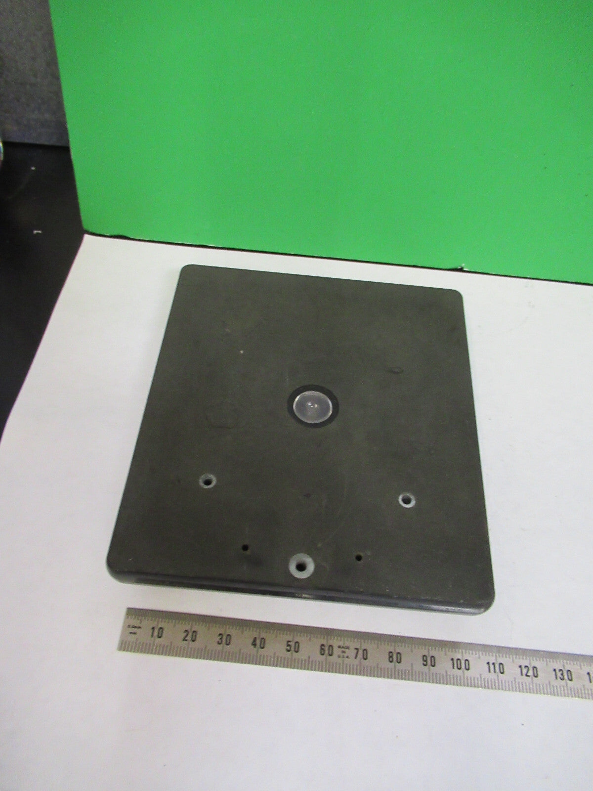UNITRON JAPAN STAGE TABLE WITH IRIS MICROSCOPE PART AS PICTURED X2-A-72