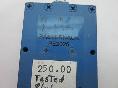 PASTERNACK PE 2026 GHz RF FREQUENCY MICROWAVE NICE BIN#B2-C-81