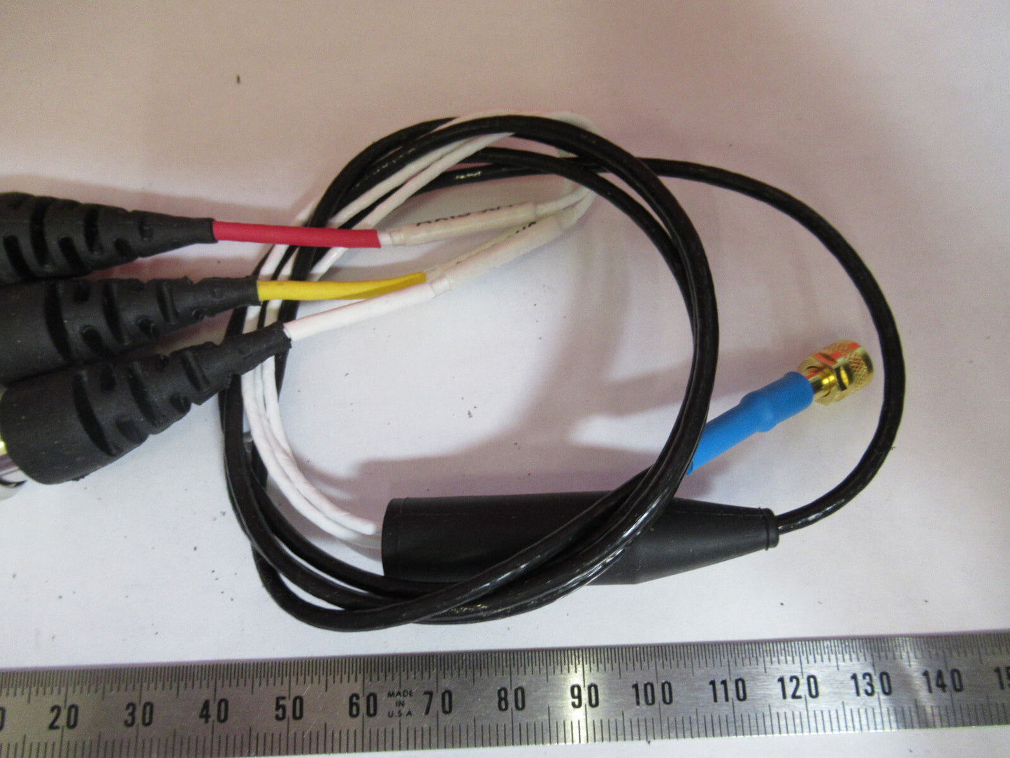 ENDEVCO 3FT CABLE 1/4-28 TO BNC for TRIAXIAL ACCELEROMETER AS PICTURED X8-B-20
