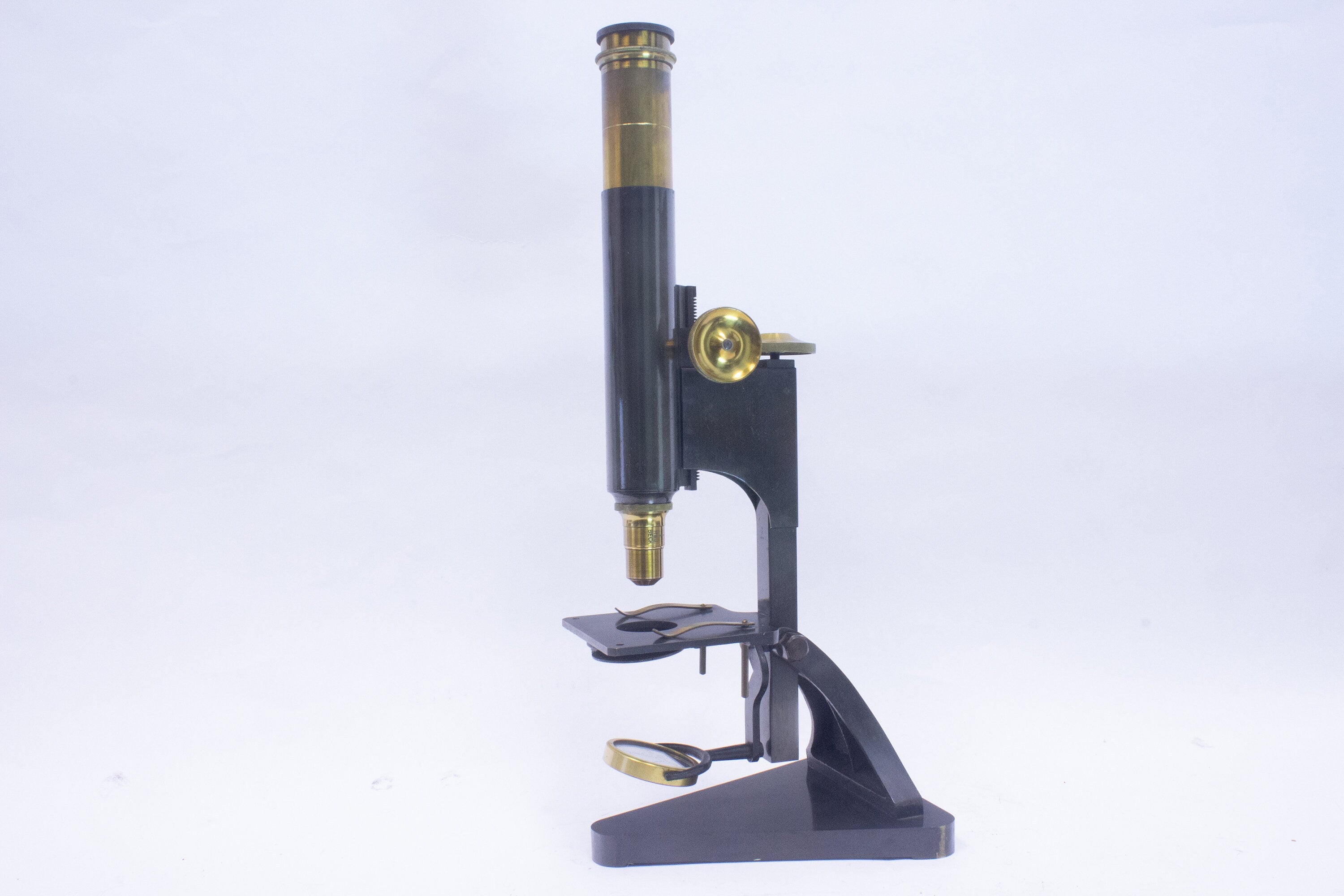 R & J. Beck Antique Brass Microscope (16856) – SILO Surplus