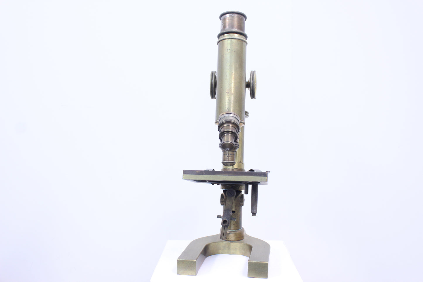Spencer Lens Co. Antique Brass Microscope (1704)