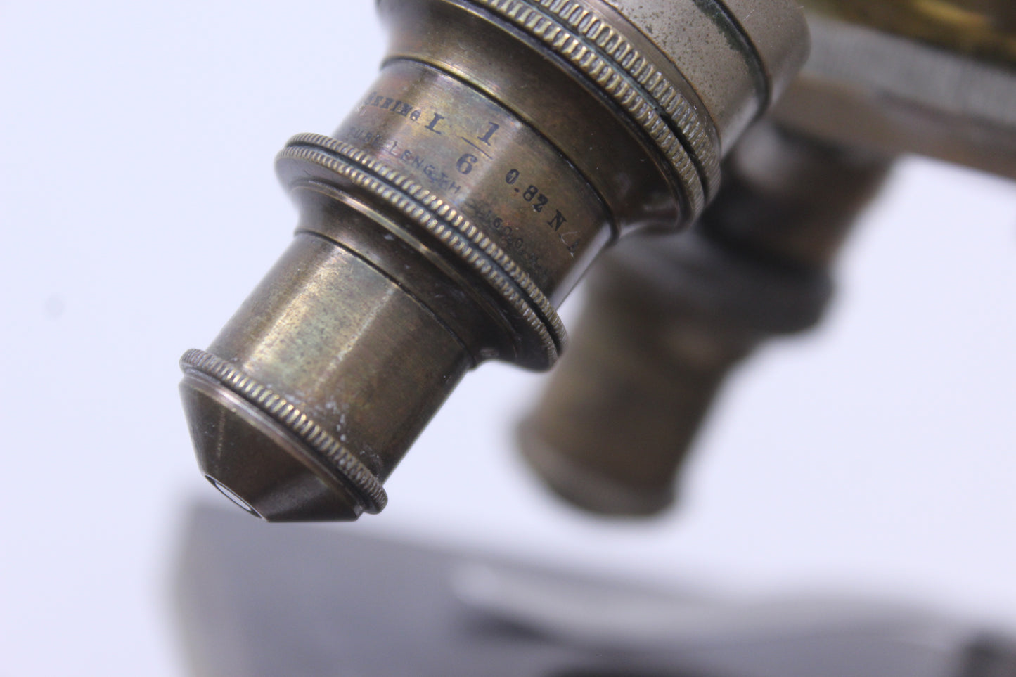 Spencer Lens Co. Antique Brass Microscope (1704)