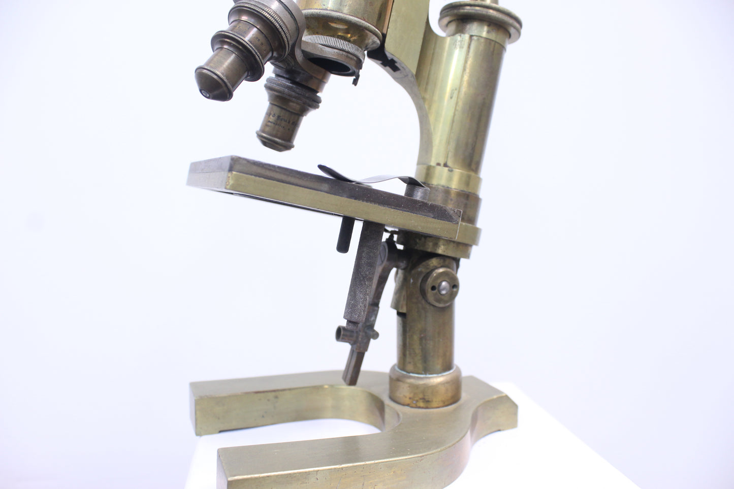 Spencer Lens Co. Antique Brass Microscope (1704)