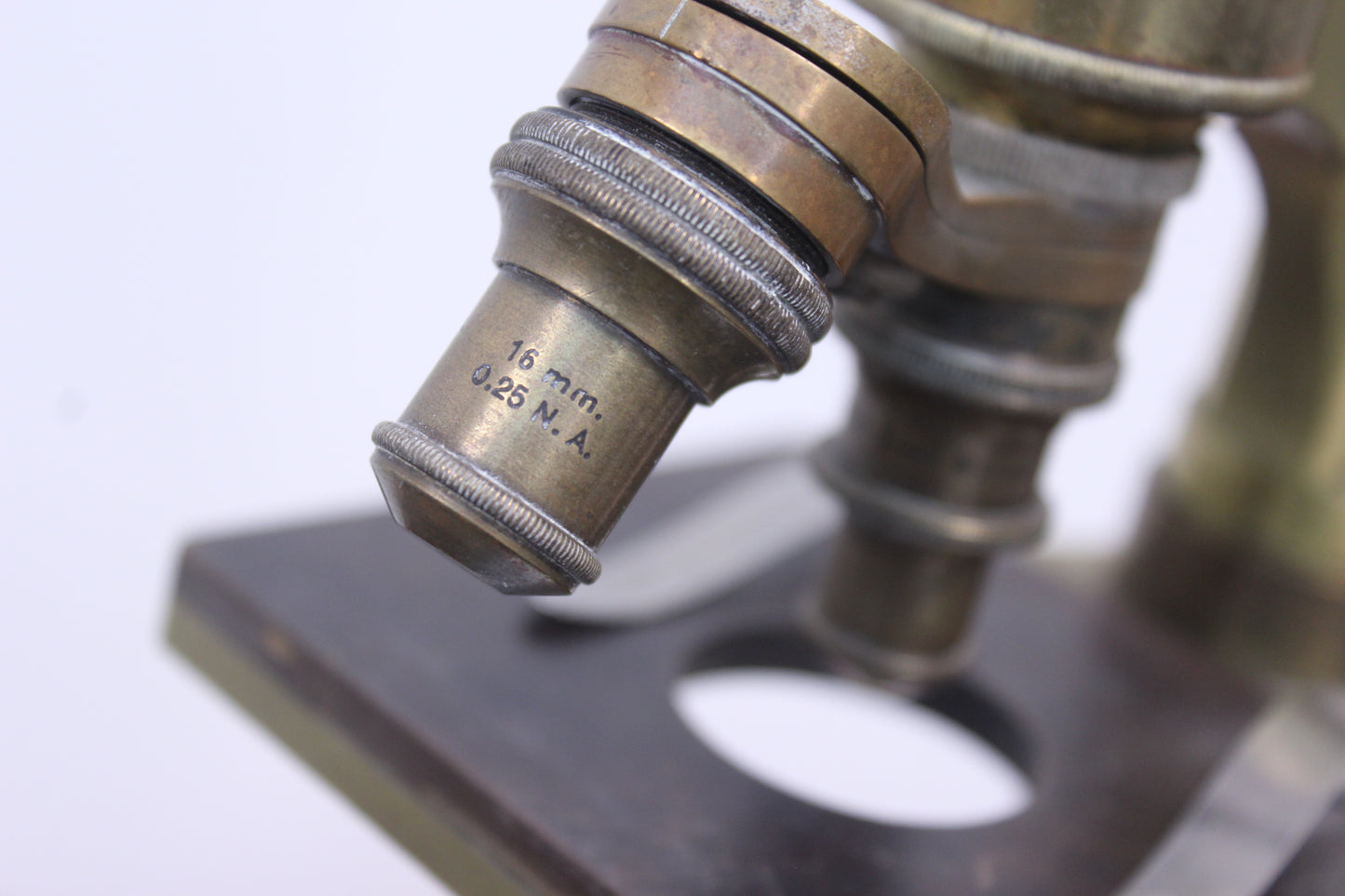 Spencer Lens Co. Antique Brass Microscope (1704)