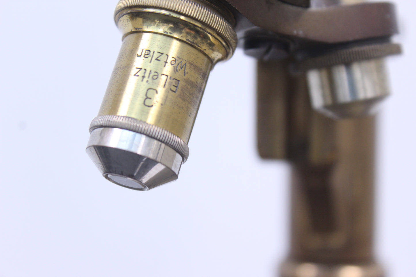 Ernst Leitz Wetzlar Antik-Messing-Mikroskop (79062)